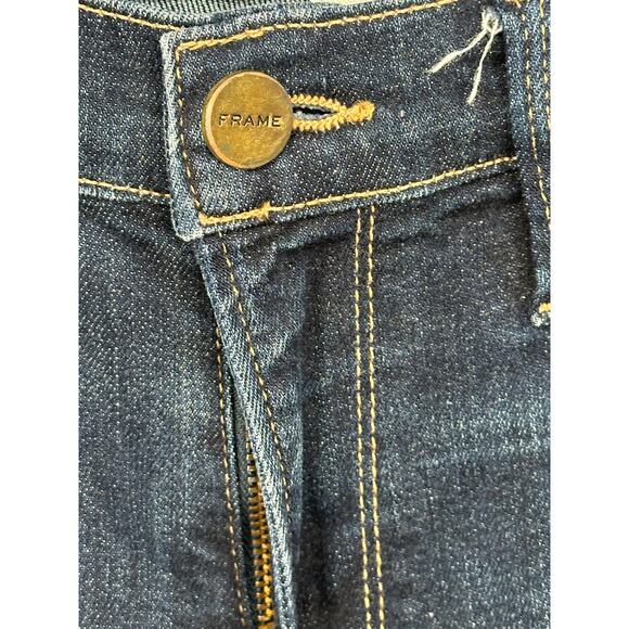 Frame Le Skinny de Jeanne Jeans Blue Dark Wash Mid Rise Casual Western Size 28 - Picture 6 of 12